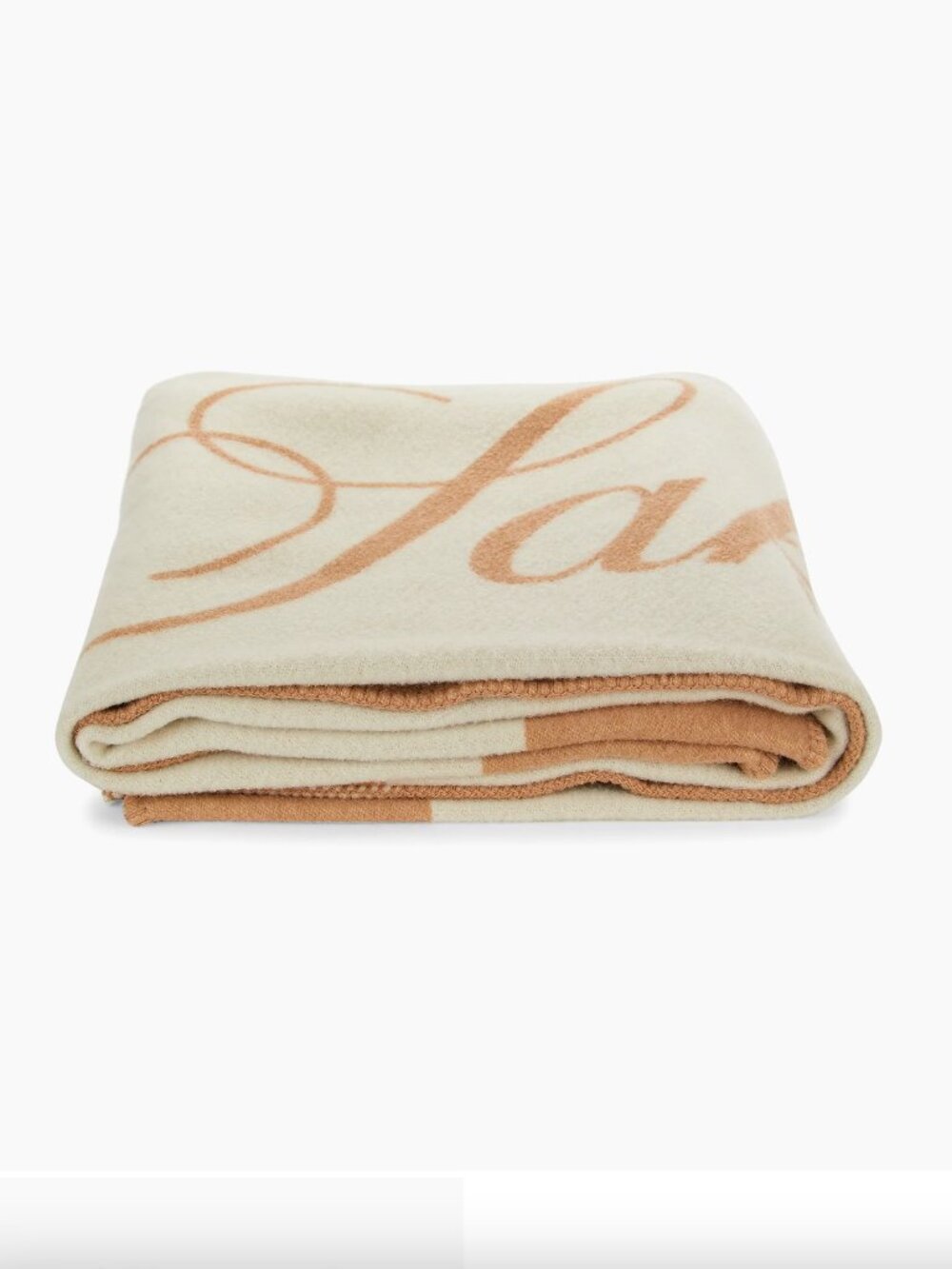 Saks Fifth Avenue COLLECTION Logo Wool Blanket- color-:Lion Combo- *BNWT*